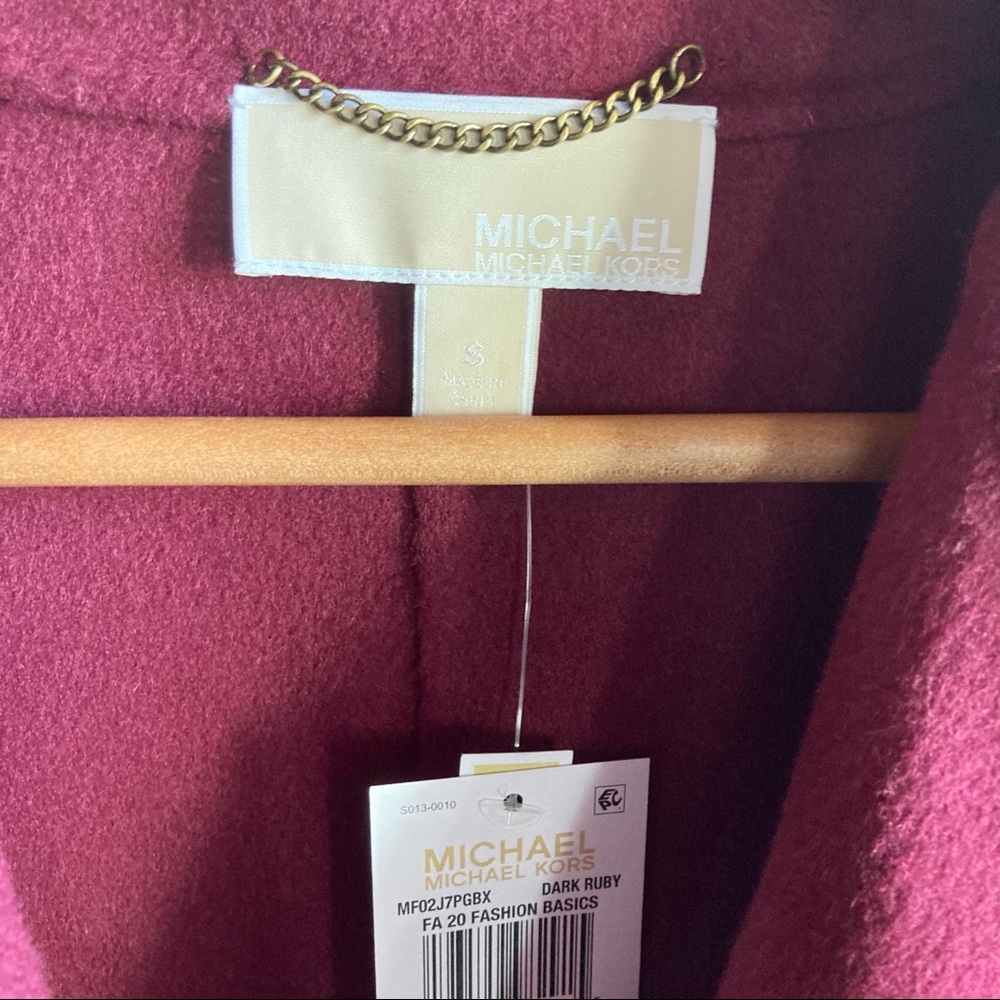 NEW Michael Kors Belted Wool Blend Felt Coat - Picture 10 of 11